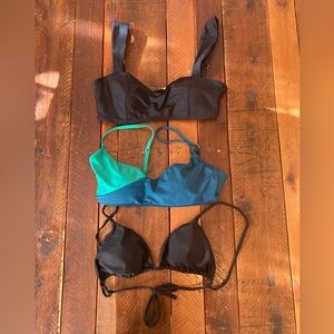 3 Summersalt bikini tops lot GUC size 8